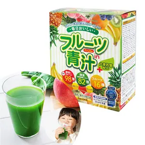 Bột Mầm Lúa Mạch Aojiru Trái Cây, Fruit Green Juice with Enzyme, 24 Gói (72g) - JAPAN GALS